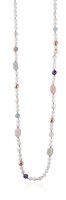 Collana Lelune Donna LELUNE GLAMOUR in Argento Perla LGNK432 - LGNK432
